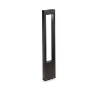 Ideal Lux Vega Single Light Outdoor Post Light in Matt Black Finish