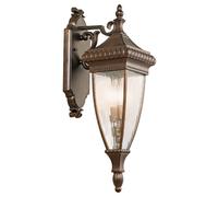 Netlighting Venetian Rain Outdoor Wall Lantern Bronze IP44 E14 2 Light in Brown Netlighting Brown