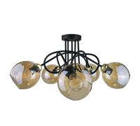 Netlighting Venus Multi Arm Semi Flush Ceiling Light Gold 70cm 5x E27 Netlighting Gold