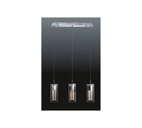 Netlighting Verizon Modern 3 Light Bar Pendant Ceiling Light MR11 in Silver Netlighting Silver