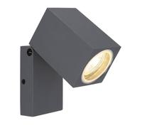 Netlighting Veronika Outdoor Spotlight Anthracite IP44 Clear Glass Shade 1x GU10 in Grey Netlighting Grey