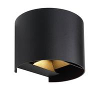 Netlighting Veronika Outdoor Up Down Wall Lamp Black IP54 Glass Shade LED Netlighting Black