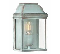 Netlighting Victoria 1 Light Outdoor Wall Lantern Light Verdigris IP44 E27 in Green Netlighting Green