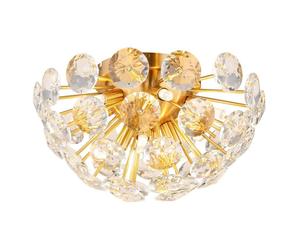 Netlighting Virina Ceiling Light Gold Colors K9 Crystals 10x G9 Netlighting Gold