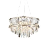 Netlighting Vittoria Pendant Crystal & Glass in Grey Netlighting Grey