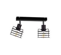 Netlighting Viva Twin Ceiling Spotlight Black 50cm 2x E27 Netlighting Black