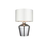 Netlighting Waldorf Table Lamp Chrome Glass E27 in Clear Netlighting Clear