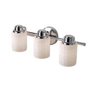 Netlighting Wandsworth 3 Light Bathroom Over Mirror Light Polished Chrome G9 in Grey Netlighting Grey