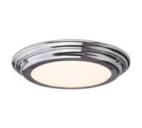 Welland LED 3 Light Semi-Flush - Graphite - Polished Chrome