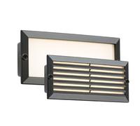 Netlighting White LED Recessed Brick Light Black Fascia 230V IP54 5W Netlighting Black