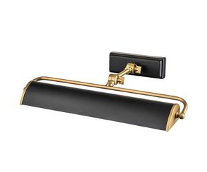 Netlighting Winchfield 2 Light Medium Picture Light Aged Brass & Matte Black Netlighting Black