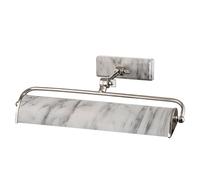 Netlighting Winchfield 2 Light Medium Picture Light Nickel & White Marble in Grey Netlighting Grey