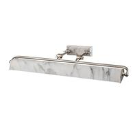 Netlighting Winchfield 4 Light Large Picture Light Nickel & White Marble in Grey Netlighting Grey