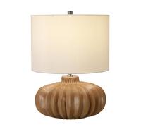 Netlighting Woodside 1 Light Table Lamp E27 in Brown Netlighting Brown