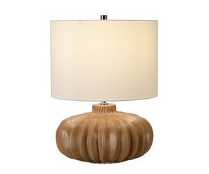 Netlighting Woodside 1 Light Table Lamp E27 in Brown Netlighting Brown