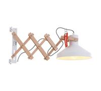 Netlighting Woody Dome Wall Light White Matt Wood Blank Metal Netlighting White