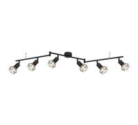 Netlighting Xara I Ceiling Spotlight Bar Matt Black 6x E14 Netlighting Black