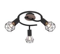 Netlighting Xara I Ceiling Spotlight Clusters Black Brown 3x E14 Netlighting Black