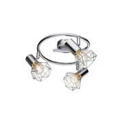 Netlighting Xara I Ceiling Spotlight Clusters Chrome 3x E14 in Grey Netlighting Grey
