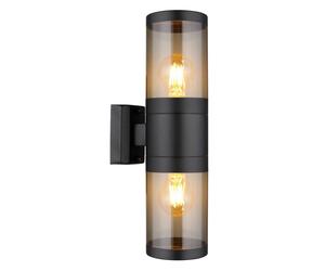 Netlighting Xeloo Outdoor Up Down Wall Lamp Matt Black IP44 2x E27 Netlighting Black