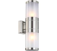 Netlighting Xeloo Outdoor Up Down Wall Lamp Stainless Steel IP44 2x E27 in Grey Netlighting Grey