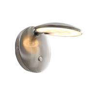 Netlighting Zenith Integrated LED Wall Light Steel Brushed Plastic Matt in Grey Netlighting Grey