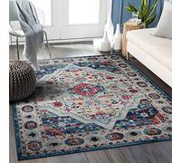 NETLINE HOME Area Rugs For Living Room, Bedroom, Kitchen, Dining Room | Oriental Design Carpet | Soft Medium Pile | Traditional Vintage Rug | Stain Resistant (Multicolor, 80X150 CM)