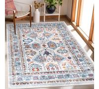 NETLINE HOME Area Rugs For Living Room, Bedroom, Kitchen, Dining Room | Oriental Design Carpet | Soft Medium Pile | Traditional Vintage Rug | Stain Resistant (Cream Blue, 120X180 CM)