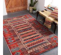 NETLINE HOME Washable Area Rugs for Living Room Traditional Carpet Low Pile Rug Non Slip Kitchen Rug - Decorative Floor Mats Boho Design Vintage Rugs Foldable Hallway Carpets for Bedroom - Multicolor