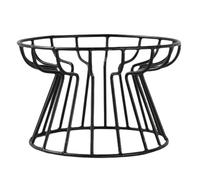 Netoches Pet Bowl Stand, Nordic Cat Bowl High Stand, Bowl Stand, Anti-Cervical Spondylosis and Anti-Turnover Cat Food Bowl Black