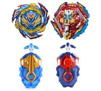 Netoke Gyros Turbo Set, 4D Metal Fusion Combat Gyros, With Battling Top Launcher, Gift Sets,(B-187+B-200)