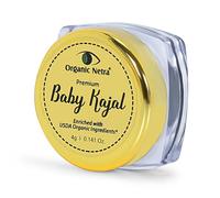 Netra Baby Kajal 4g for Newborns Water-Resistant Smudgeproof Longlasting Enriched with Natural Organic Ingredients Safe for Sensitive Baby Skin No Harmful Chemicals Matte Finish