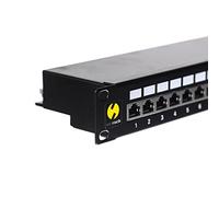 Netrack Pannello Patch Rack 19 Inches, 1U, 24-Porte Cat. 5E Stp, with Ripiano