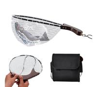 Nets for Fishing | Foldable Landing Net with Handle for Aquarium,Comfortable Grip Live Caught Storage Mesh for Pools Beach Ponds Salmon Fly Kayak Bass