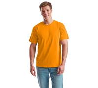 NetSetUK Men's Value Weight Short Sleeve T-Shirt Plain Crew Neck 100% Cotton Summer T Shirts for Men UK Size (S to XXL) Orange