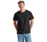 NetSetUK Men's Value Weight Short Sleeve T-Shirt Plain Crew Neck 100% Cotton Summer T Shirts for Men UK Size (S to XXL) Black