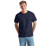 NetSetUK Men's Value Weight Short Sleeve T-Shirt Plain Crew Neck 100% Cotton Summer T Shirts for Men UK Size (S to XXL) Navy