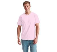 NetSetUK Men's Value Weight Short Sleeve T-Shirt Plain Crew Neck 100% Cotton Summer T Shirts for Men UK Size (S to XXL) Light Pink