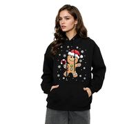 NetSetUK Womens Christmas Long Sleeve Pullover Hoodie Xmas Printed Sizes 8-22