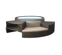 Netspa Vita Premium 168x70 Cm + Furniture 5 Pieces Hot Inflatable Tub With External Panels