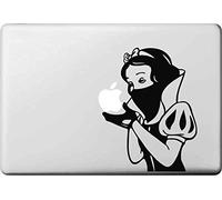 Netspower® Cartoon Figure Design II Vinyl Decal Sticker Power-up Art Black for Apple MacBook Pro/Air 13" 15" Inch - Snow White 5