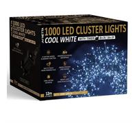NETTA 1000 Led Cluster String Lights 12M Indoor/outdoor Christmas Lights - Cool White