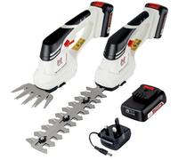 Netta 12V Cordless 2-In-1 Hedge Trimmer & Grass Shear - Handheld, Lithium-Ion Battery, Lawn Edging & Shrub Cutter