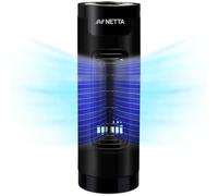 NETTA 14 Inch Mini Tower Fan with Oscillating Function - 3 Speed Settings, Quiet Operation, 65° Oscillation - 1.2kg Lightweight Compact Cooling Desk Fan for Homes, Offices and Bedrooms - Black