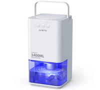 Netta 1400Ml Mini Dehumidifier For Removing Damp, Mould, Moisture With 24H Timer, 3 Colourful Led And Ultra-Quiet Operation