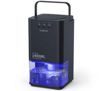 Netta 1400Ml Mini Dehumidifier For Removing Damp, Mould, Moisture With 24H Timer, 3 Colourful Led And Ultra-Quiet Operation