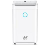 Netta 20L Low Energy Dehumidifier Continuous Drainage Timer - Ideal For Damp, Condensation And Laundry Drying