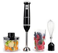 NETTA 3 in 1 Hand Blender, Whisk and Mini Chopper with 700ml Beaker - Powerful 600W - Electric Whisk, Immersion Mixer, 500ml Chopper Bowl - Stainless Steel Blades - BPA Free
