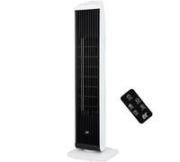 NETTA 30 Inch Tower Fan with Remote Control - Quiet Bladeless Oscillating Fan - 3 Speed Settings, 7-Hour Timer & 65° Oscillation - Electric Fan for Bedroom, Kitchen, Home & Office - White