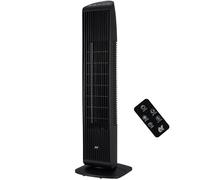 NETTA 30 Inch Tower Fan with Remote Control - Quiet Bladeless Oscillating Fan - 3 Speed Settings, 7-Hour Timer & 65° Oscillation - Electric Fan for Bedroom, Kitchen, Home & Office - Black